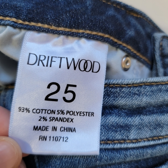 DRIFTWOOD Jackie Embroidered Skinny Jeans Size 25 - Picture 4 of 9